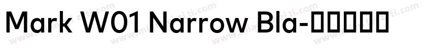 Mark W01 Narrow Bla字体转换